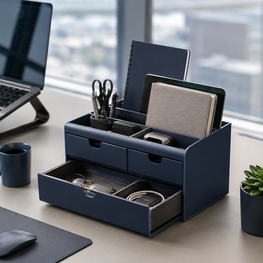 Navorli™ Executive Multi-Level Desk Organizer with Storage Drawers & Document Compartments